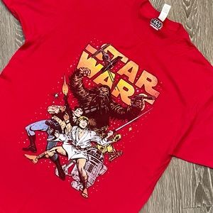 NWOT Star Wars Vintage Movie Poster tee shirt size large